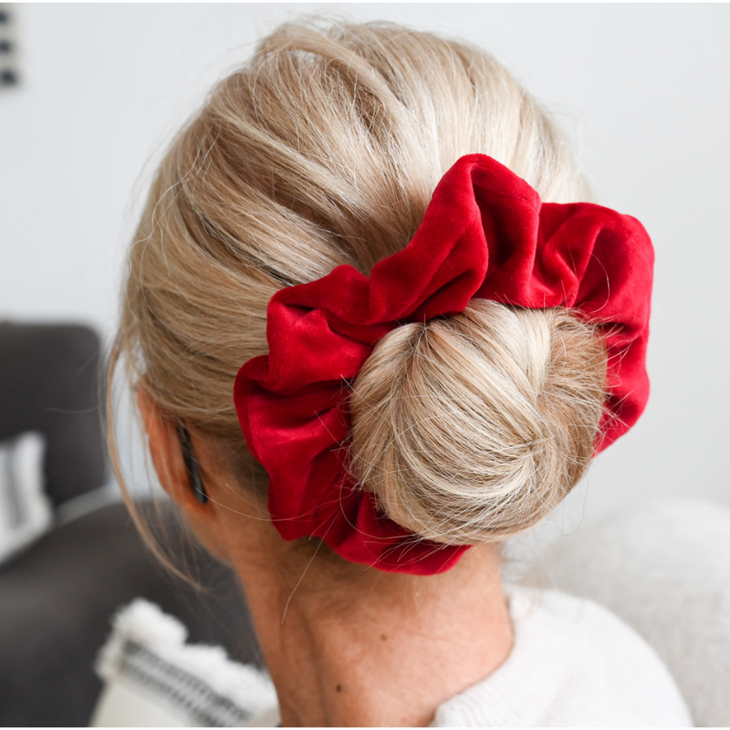Velvet scrunchie